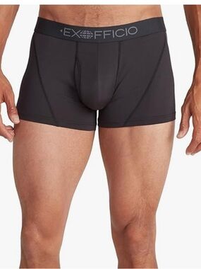 ExOfficio Give-N-Go Sport 2.0 3” Boxer Brief - Men's, Black, size XL, New